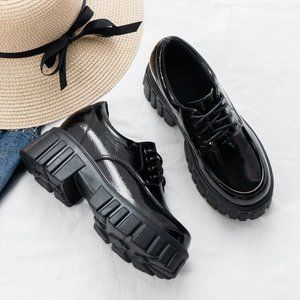 Lug Sole Platform Oxford Shoes Shein sz 8 runs small7.5